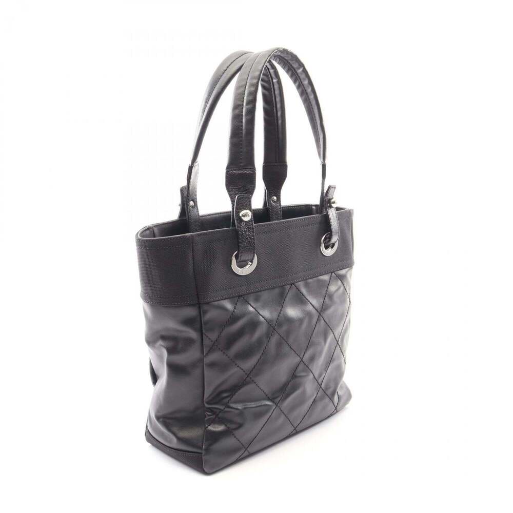CHANEL Black Leather Tote Bag - Picture 2 of 8